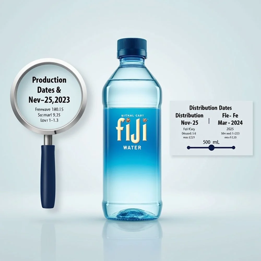 An Image of   500ml bottle with date highlights 